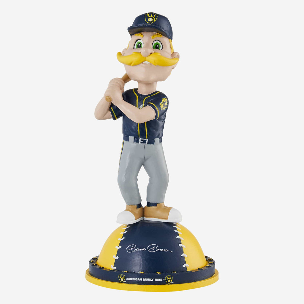 Bernie Brewer Milwaukee Brewers Magnetic Stadium Base Mascot Bobblehead FOCO - FOCO.com