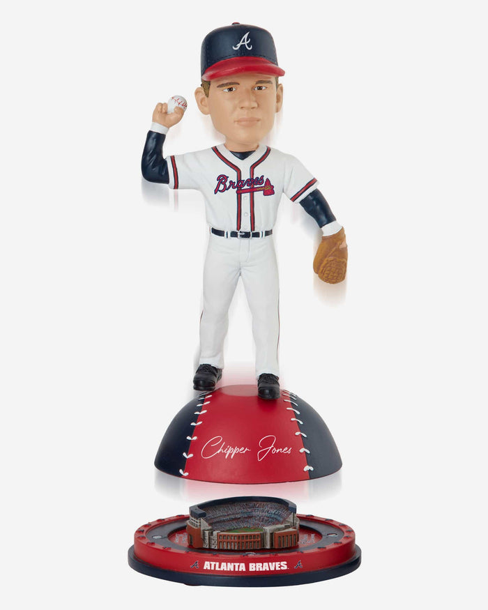 Chipper Jones Atlanta Braves Magnetic Stadium Base Bobblehead FOCO - FOCO.com