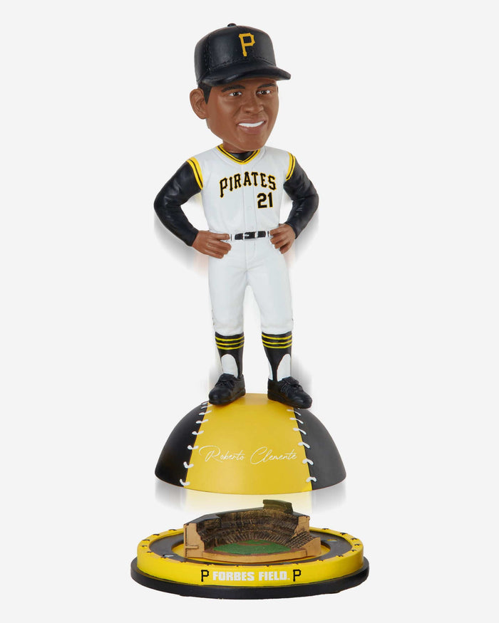 Roberto Clemente Pittsburgh Pirates Magnetic Stadium Base Bobblehead FOCO - FOCO.com