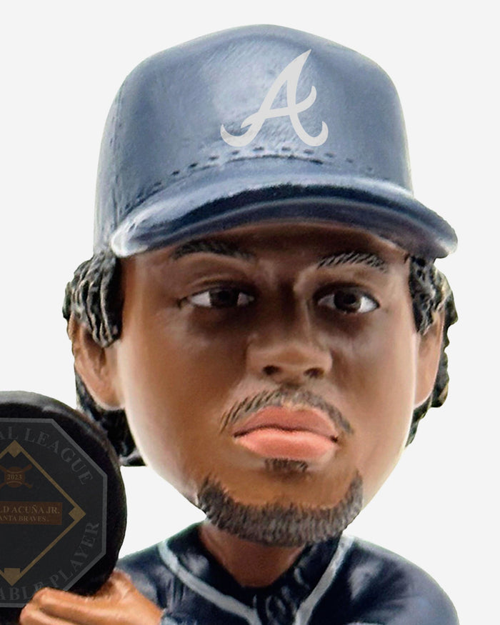 Chipper Jones  & Ronald Acuna Jr Atlanta Braves MVP Winners Then and Now Bobblehead FOCO - FOCO.com