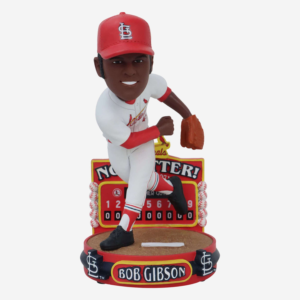 Bob Gibson St Louis Cardinals 1971 No Hitter Bobblehead FOCO - FOCO.com