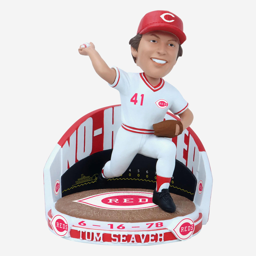 Tom Seaver Cincinnati Reds No Hitter Bobblehead FOCO - FOCO.com