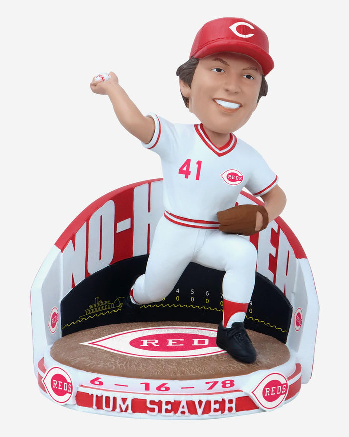 Tom Seaver Cincinnati Reds No Hitter Bobblehead FOCO - FOCO.com