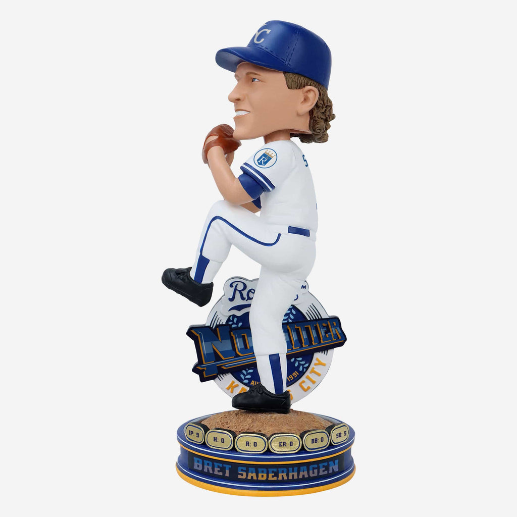 Bret Saberhagen Kansas City Royals 1991 No Hitter Bobblehead FOCO - FOCO.com