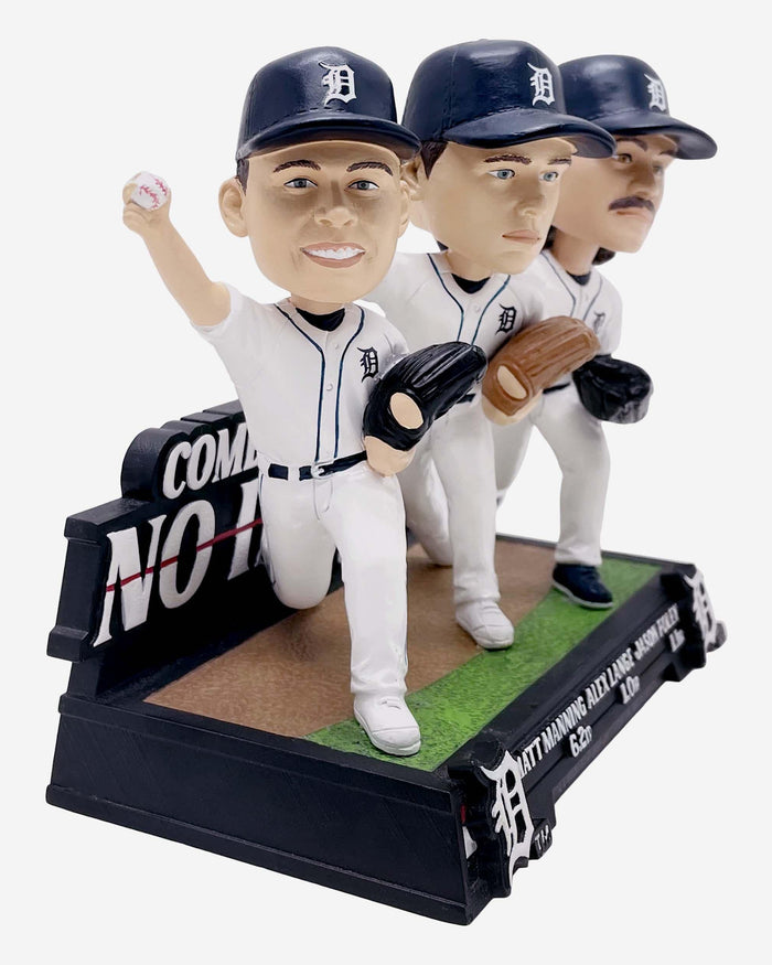 Matt Manning & Jason Foley & Alex Lange Detroit Tigers Combined No Hitter Triple Bobblehead FOCO - FOCO.com