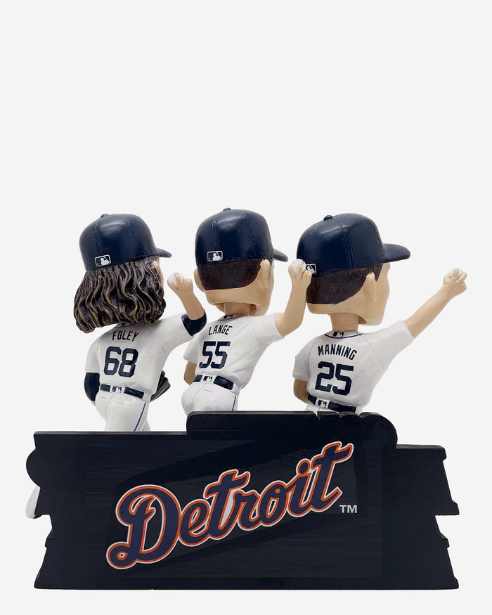 Matt Manning & Jason Foley & Alex Lange Detroit Tigers Combined No Hitter Triple Bobblehead FOCO - FOCO.com