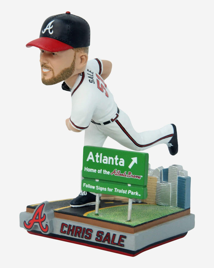 Chris Sale Atlanta Braves Next Stop Bobblehead FOCO - FOCO.com