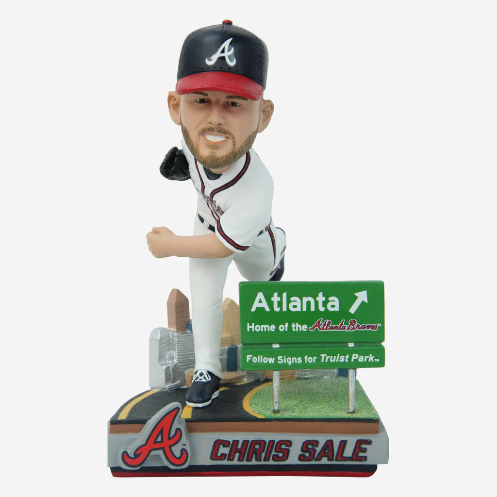 Chris Sale Atlanta Braves Next Stop Bobblehead FOCO - FOCO.com