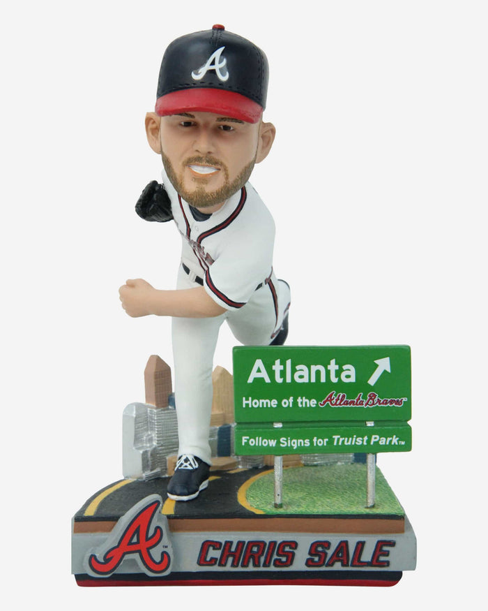 Chris Sale Atlanta Braves Next Stop Bobblehead FOCO - FOCO.com