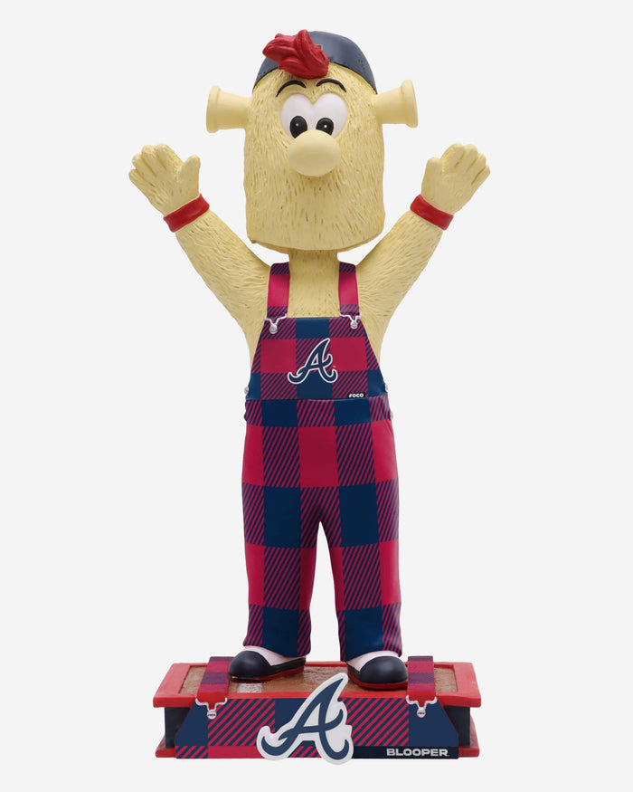 Blooper Atlanta Braves Bib Overalls Mascot Bobblehead FOCO - FOCO.com