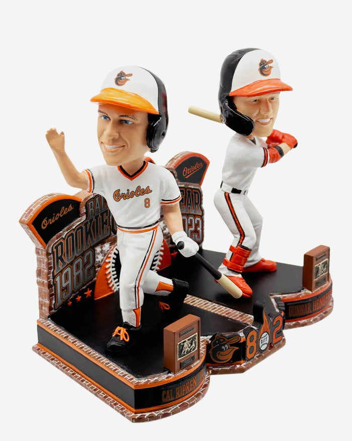 Cal Ripken Jr & Gunnar Henderson Baltimore Orioles Roy Winners Then and Now Bobblehead FOCO - FOCO.com