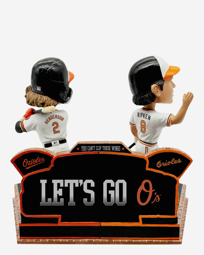 Cal Ripken Jr & Gunnar Henderson Baltimore Orioles Roy Winners Then and Now Bobblehead FOCO - FOCO.com