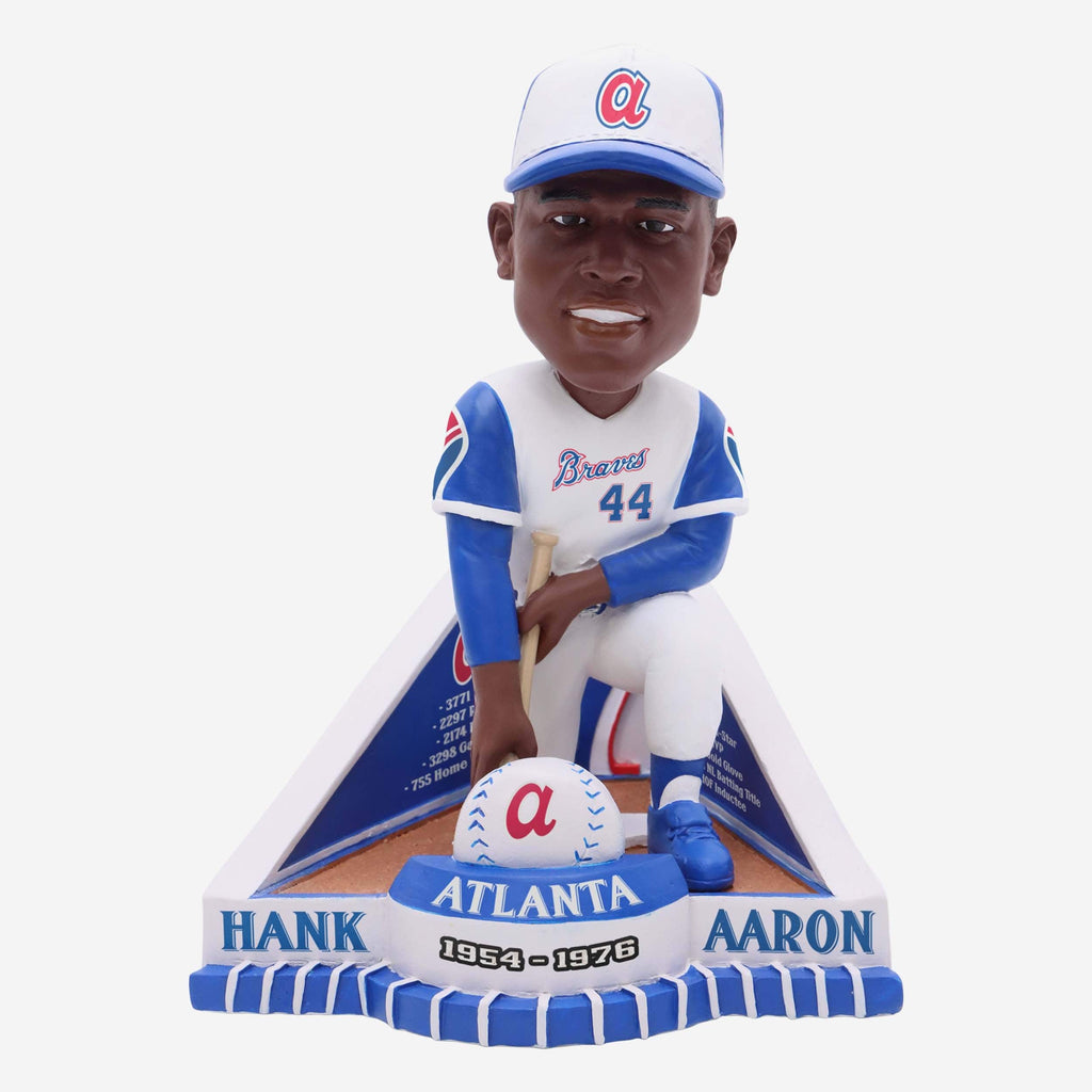 Hank Aaron Atlanta Braves Career Stat Bobblehead FOCO - FOCO.com
