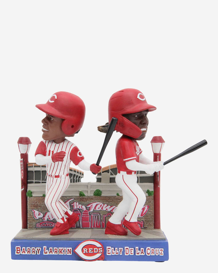 Barry Larkin & Elly De La Cruz Cincinnati Reds Then And Now Bobblehead FOCO - FOCO.com