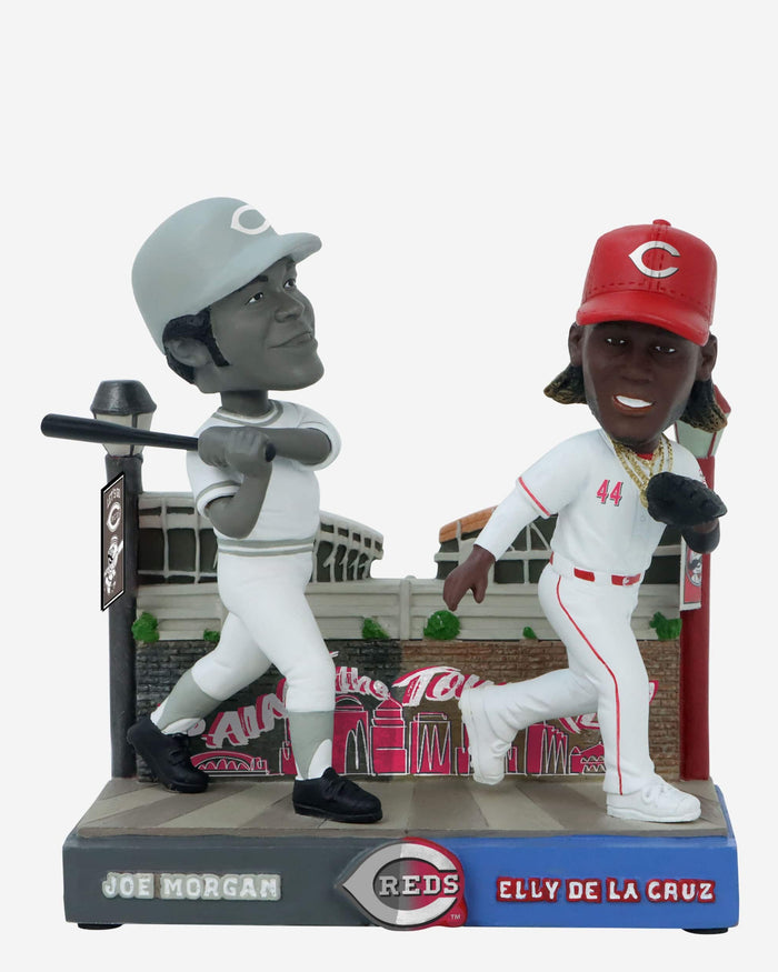 Joe Morgan & Elly De La Cruz Cincinnati Reds Then And Now Bobblehead FOCO - FOCO.com