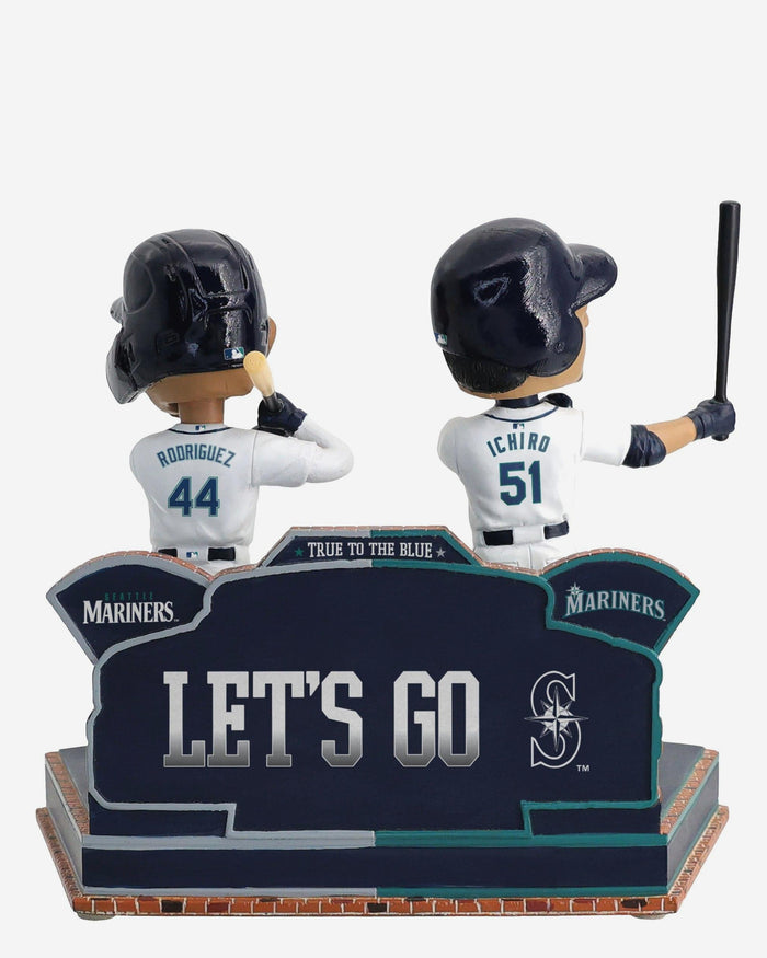 Ichiro Suzuki & Julio Rodriguez Seattle Mariners 2001 & 2022 Rookie of the Year Then and Now Bobblehead FOCO - FOCO.com
