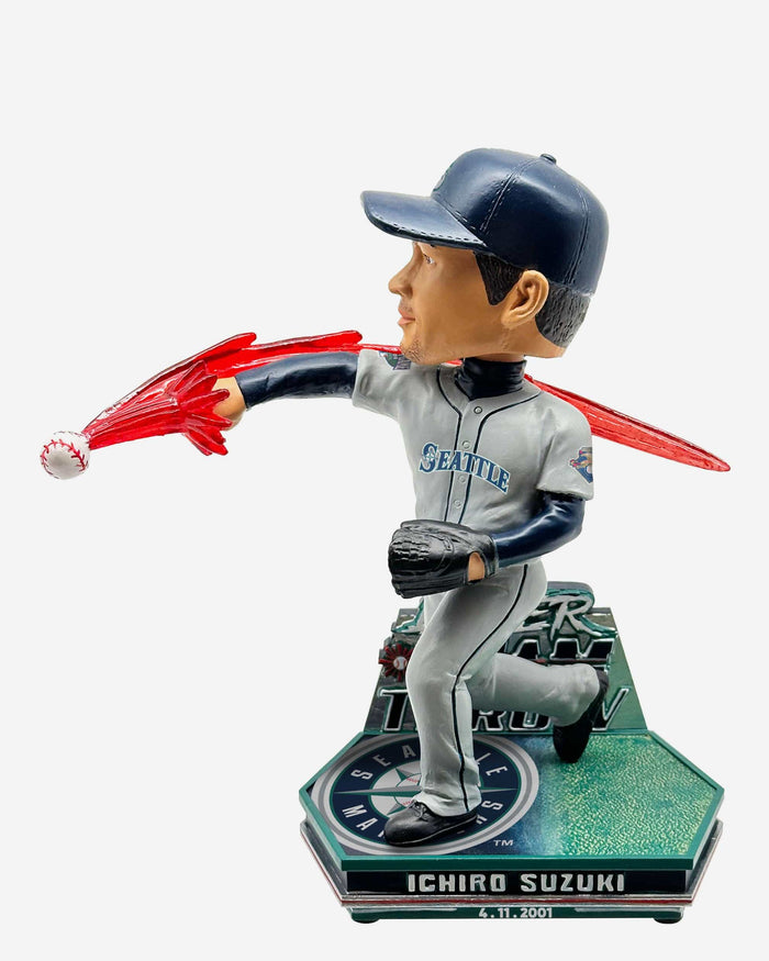 Ichiro Suzuki Seattle Mariners The Throw Bobblehead FOCO - FOCO.com