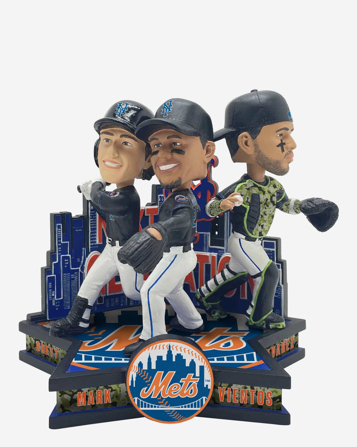 Francisco Alvarez & Brett Baty & Mark Vientos New York Mets The Next Generation Triple Bobblehead FOCO - FOCO.com