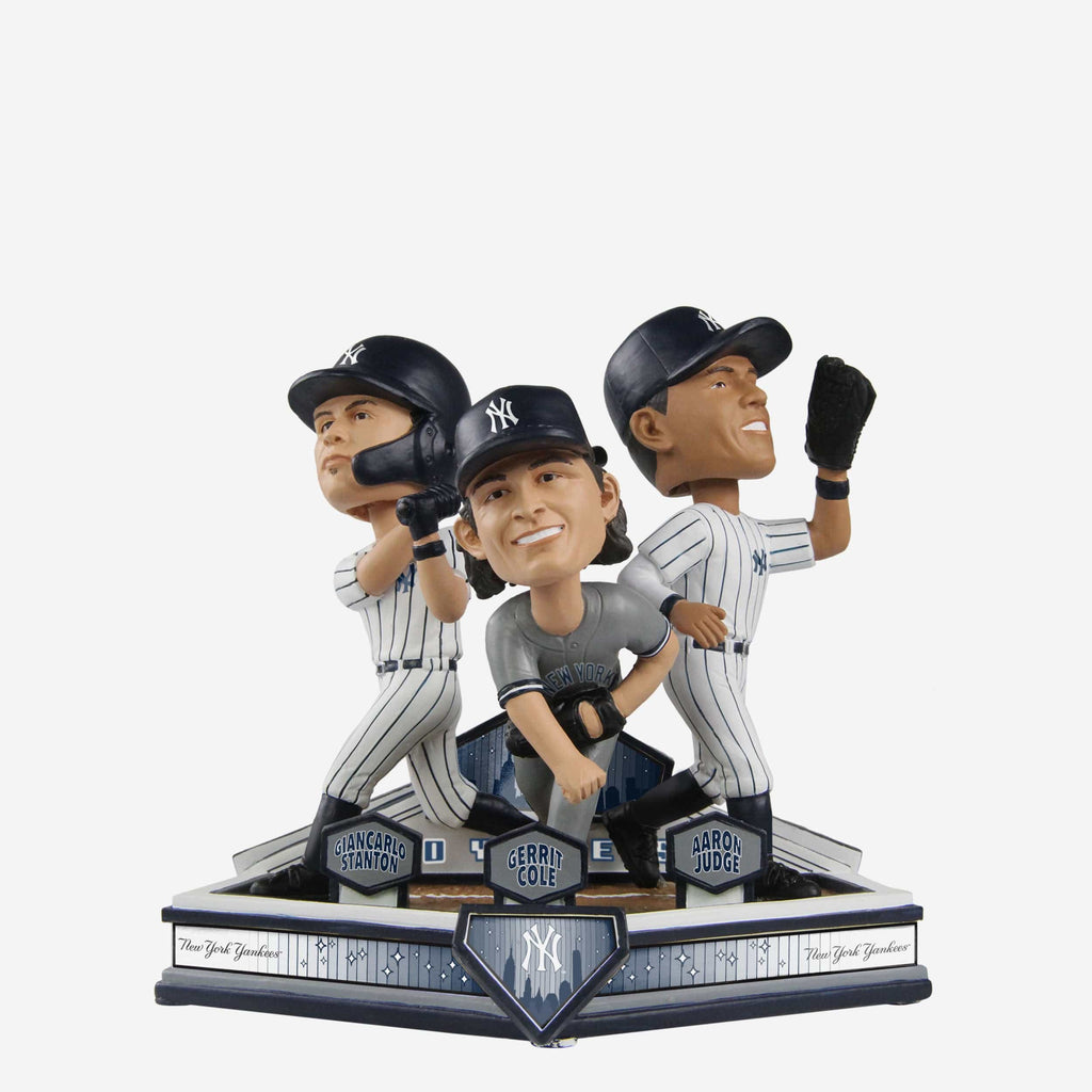 Gerrit Cole & Giancarlo Stanton & Aaron Judge New York Yankees Triple Bobblehead FOCO - FOCO.com