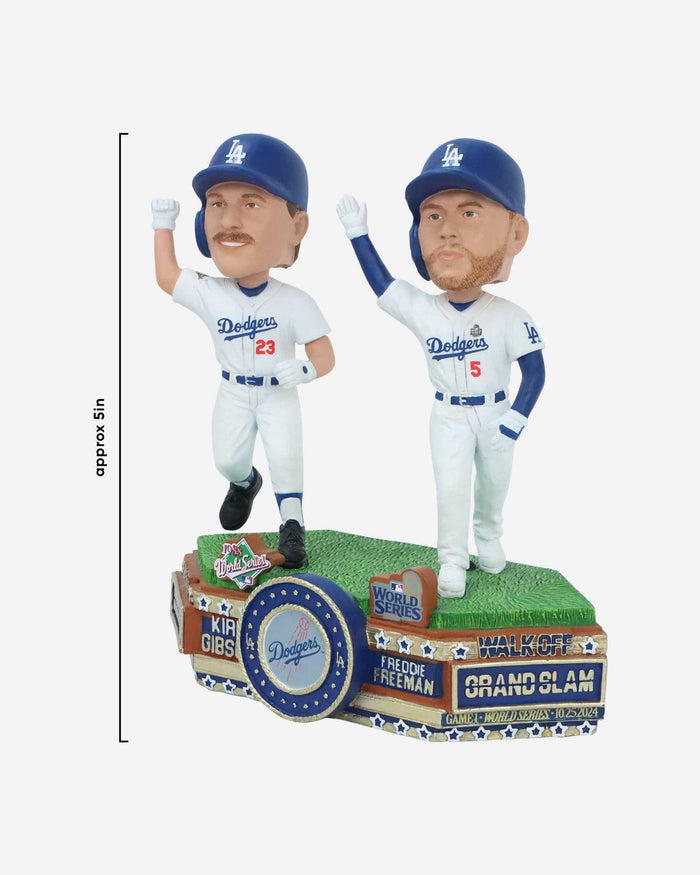 Kirk Gibson & Freddie Freeman Los Angeles Dodgers World Series Walk Off Home Run Then & Now Bobblehead FOCO - FOCO.com