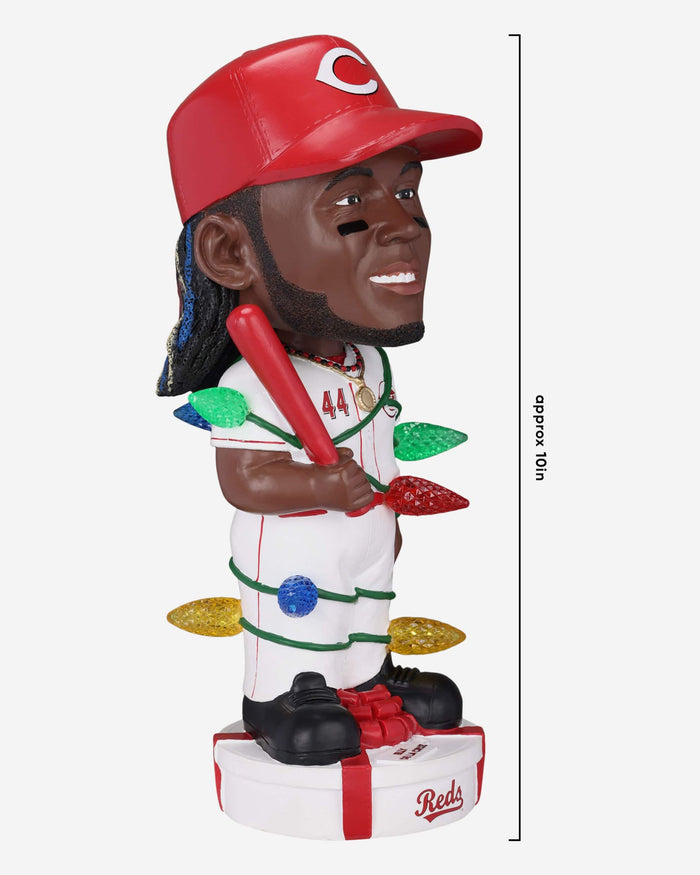 Elly De La Cruz Cincinnati Reds Holiday Lights Bobblehead FOCO - FOCO.com