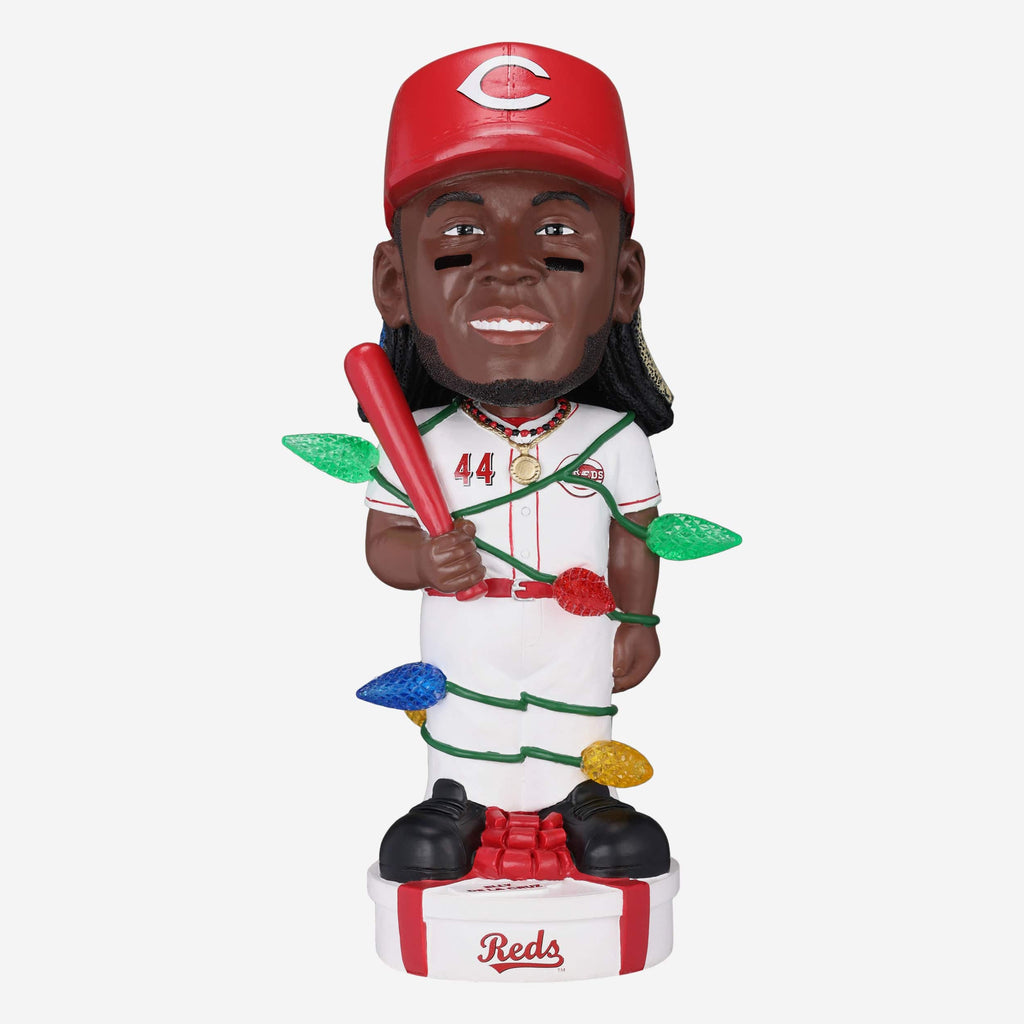 Elly De La Cruz Cincinnati Reds Holiday Lights Bobblehead FOCO - FOCO.com