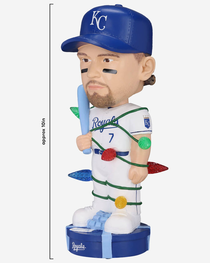 Bobby Witt Jr Kansas City Royals Holiday Lights Bobblehead FOCO - FOCO.com