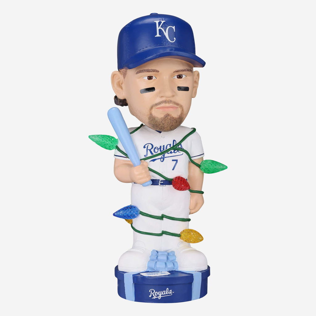 Bobby Witt Jr Kansas City Royals Holiday Lights Bobblehead FOCO - FOCO.com