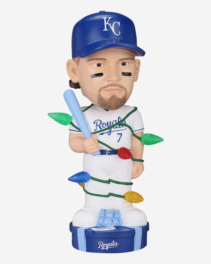 Bobby Witt Jr Kansas City Royals Holiday Lights Bobblehead FOCO - FOCO.com