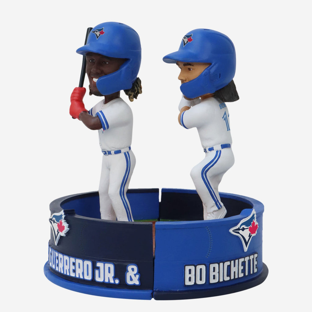 Vladimir Guererro Jr & Bo Bichette Toronto Blue Jays Hinged Base Dual Bobblehead FOCO - FOCO.com