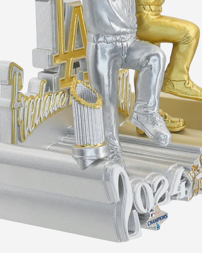 Freddie Freeman Los Angeles Dodgers 2025 Back To Back World Series Champions Then And Now Bobblehead FOCO - FOCO.com