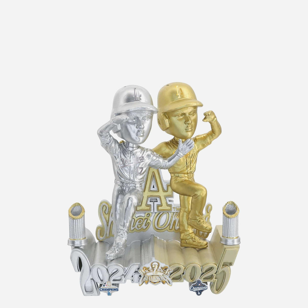 Shohei Ohtani Los Angeles Dodgers 2025 Back To Back World Series Champions Then And Now Bobblehead FOCO - FOCO.com