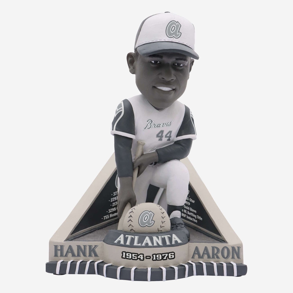 Hank Aaron Atlanta Braves Career Stat Variant Bobblehead FOCO - FOCO.com
