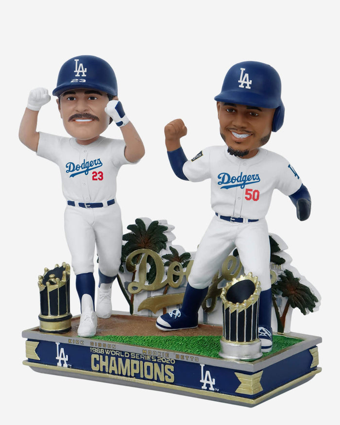 Kirk Gibson & Mookie Betts Los Angeles Dodgers 1988 & 2020 World Series Champions Dual Bobblehead FOCO - FOCO.com