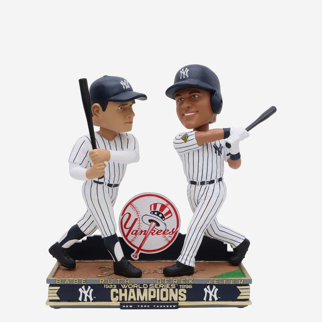 Babe Ruth & Derek Jeter New York Yankees 1923 & 1996 World Series Champions Dual Bobblehead FOCO - FOCO.com