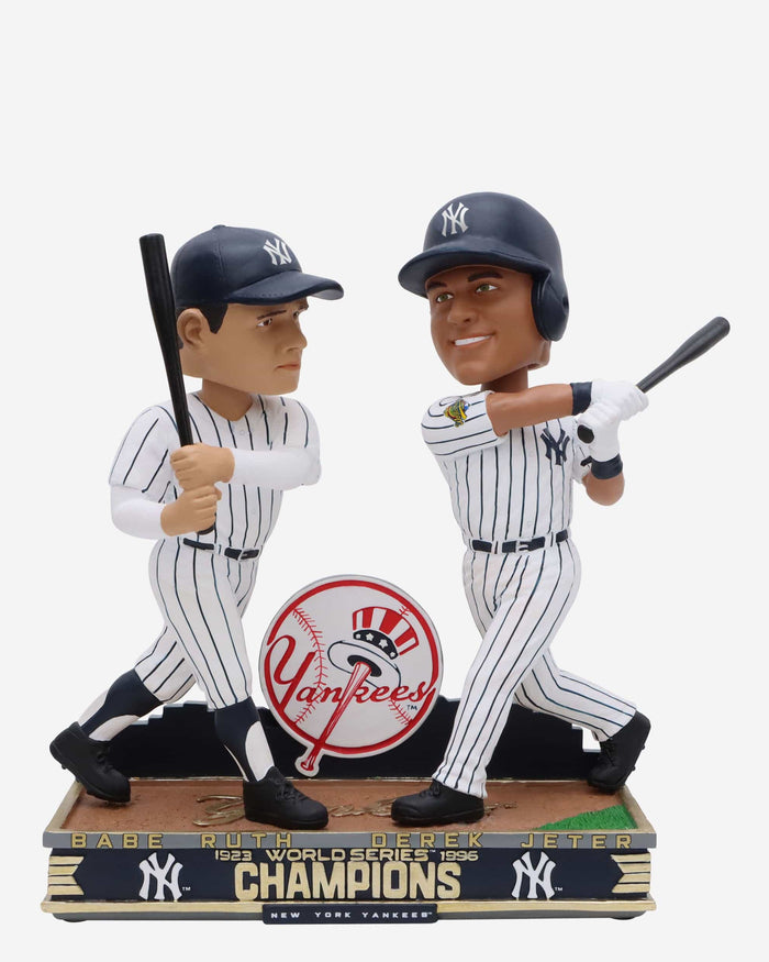 Babe Ruth & Derek Jeter New York Yankees 1923 & 1996 World Series Champions Dual Bobblehead FOCO - FOCO.com