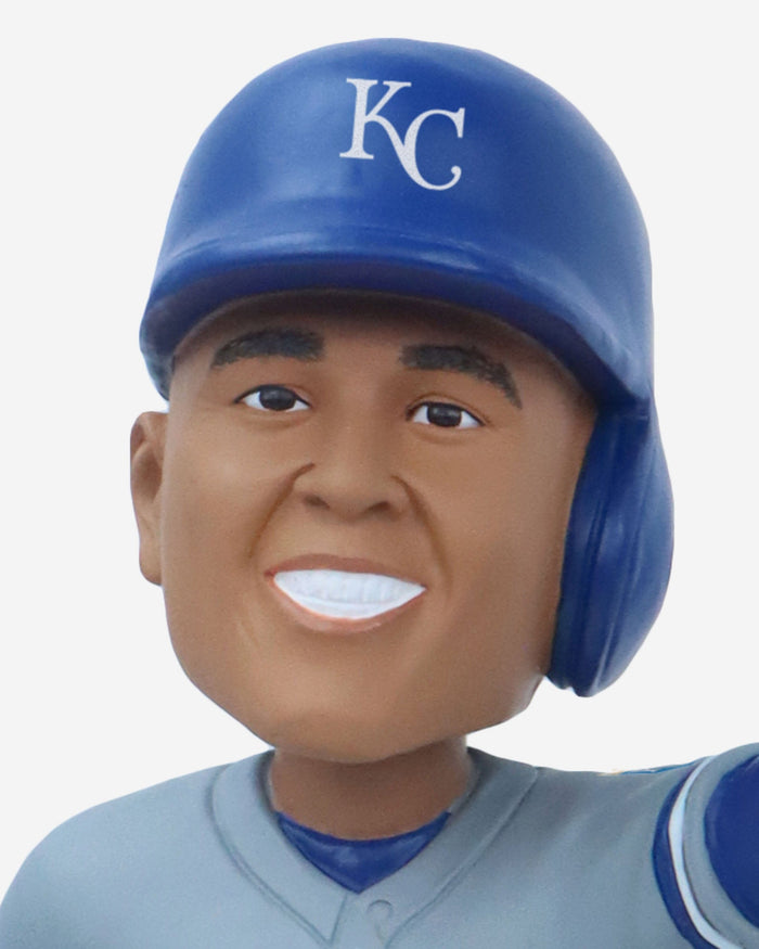 Bret Saberhagen & Salvador Perez Kansas City Royals 1985 & 2015 World Series Champions and MVPs Dual Bobblehead FOCO - FOCO.com