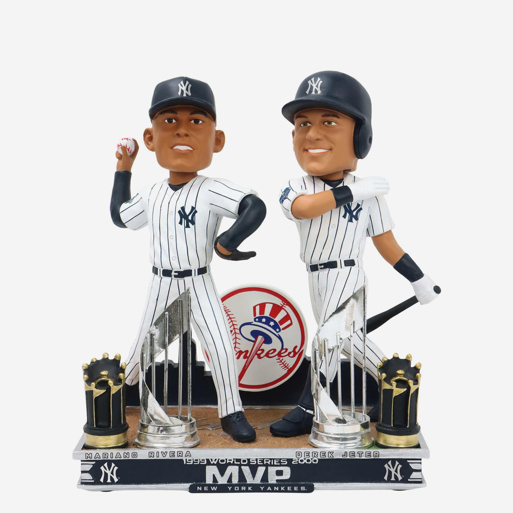 Derek Jeter & Mariano Rivera New York Yankees Back-To-Back World Series MVP Dual Bobblehead FOCO - FOCO.com