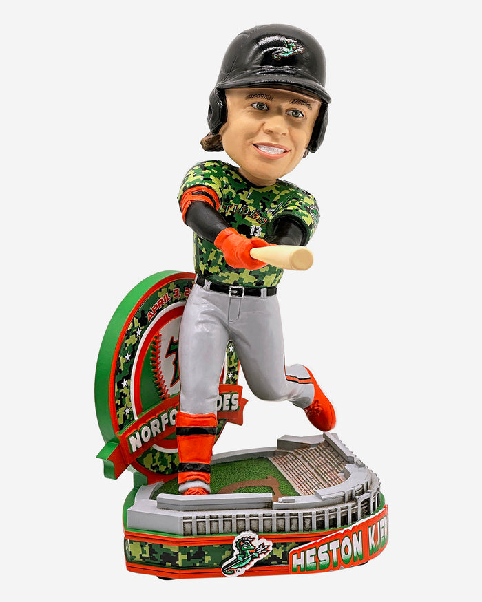 Heston Kjerstad Norfolk Tides Gamebreaker Bobblehead FOCO - FOCO.com