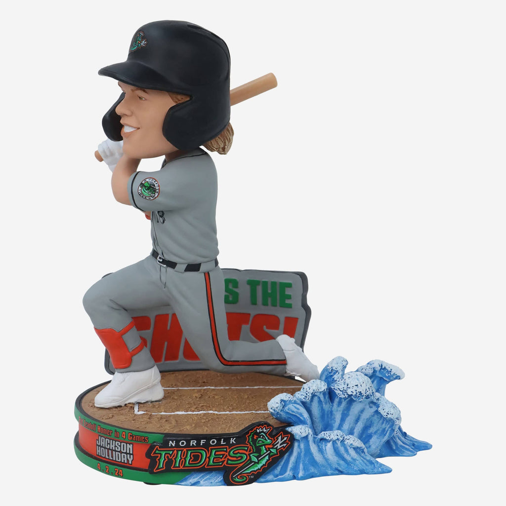 Jackson Holliday Norfolk Tides Home Run Bobblehead FOCO - FOCO.com