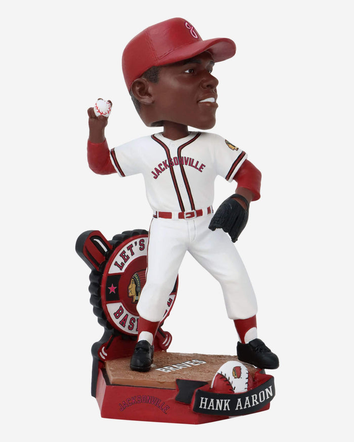 Hank Aaron Jacksonville Braves Minor League Bobblehead FOCO - FOCO.com