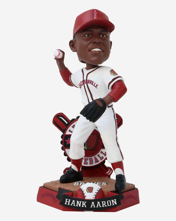 Hank Aaron Jacksonville Braves Minor League Bobblehead FOCO - FOCO.com