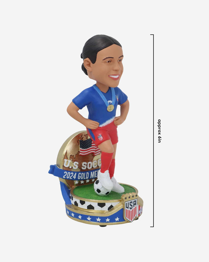 Mallory Swanson US Women's National Soccer Team Gold Medal Bobblehead FOCO - FOCO.com