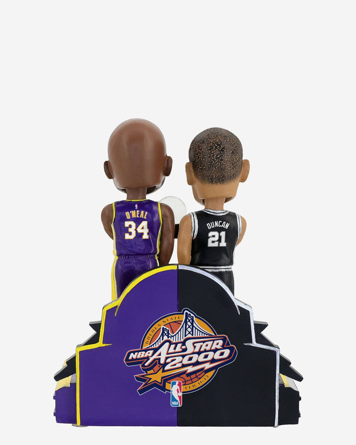 Shaquille O'Neal & Tim Duncan Los Angeles Lakers & San Antonio Spurs 2000 NBA All-Star Co-MVPs Dual Bobblehead FOCO - FOCO.com