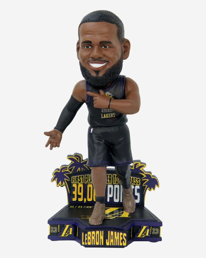 LeBron James Los Angeles Lakers 39,000 Points Milestone Bobblehead FOCO - FOCO.com