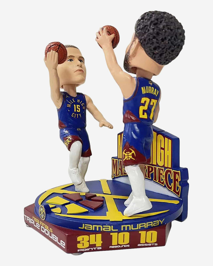 Nikola Jokic & Jamal Murray Denver Nuggets NBA Finals Triple-Double Dual Bobblehead FOCO - FOCO.com