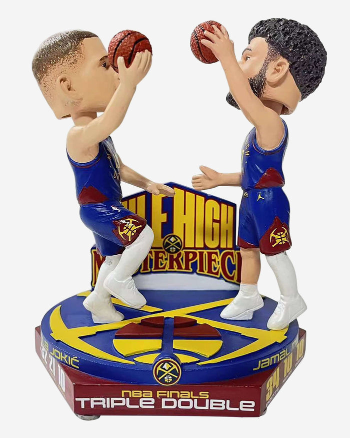 Nikola Jokic & Jamal Murray Denver Nuggets NBA Finals Triple-Double Dual Bobblehead FOCO - FOCO.com