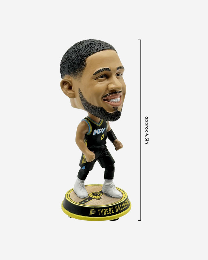 Tyrese Haliburton Indiana Pacers 2024 City Jersey Court Stripe Mini Bighead Bobblehead FOCO - FOCO.com