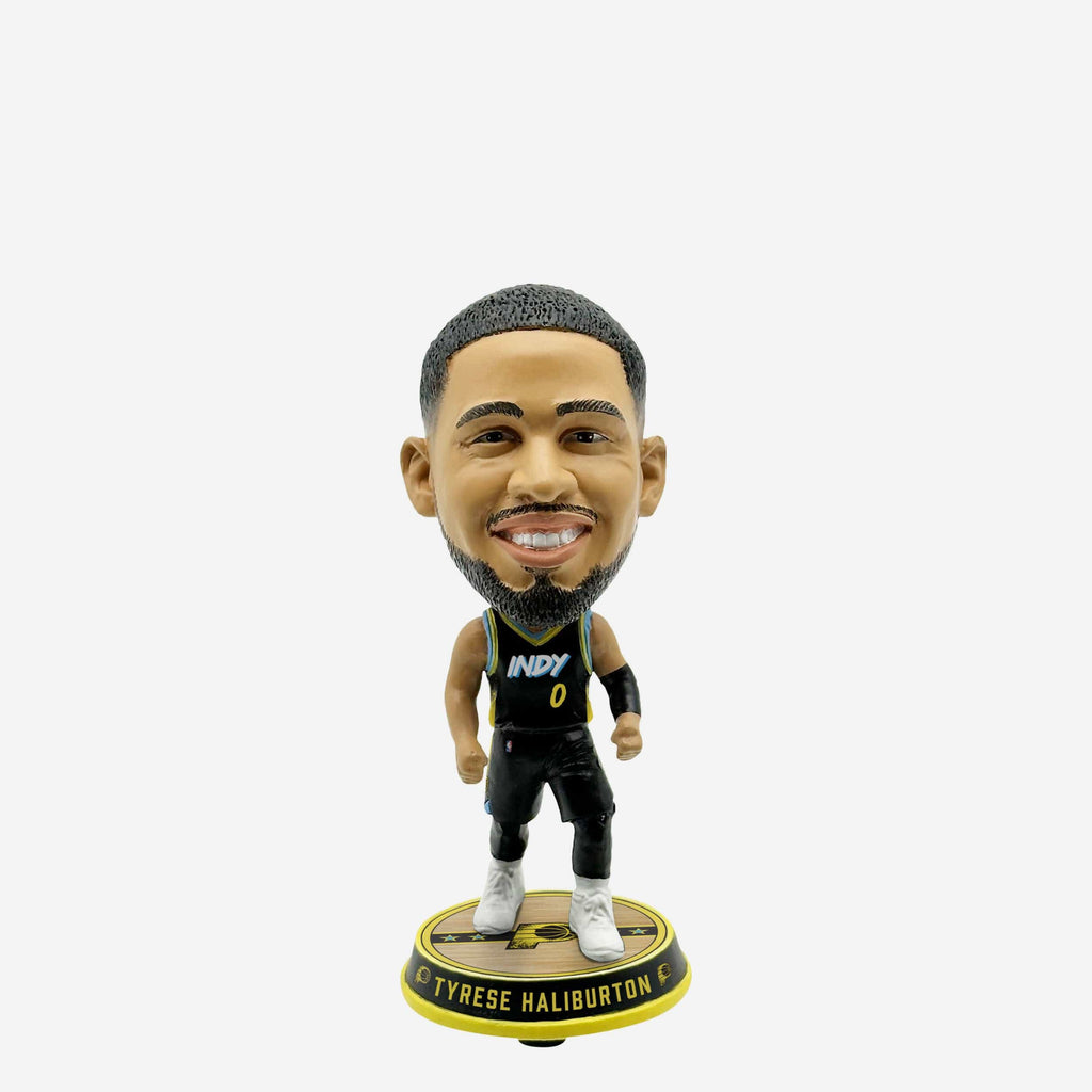 Tyrese Haliburton Indiana Pacers 2024 City Jersey Court Stripe Mini Bighead Bobblehead FOCO - FOCO.com