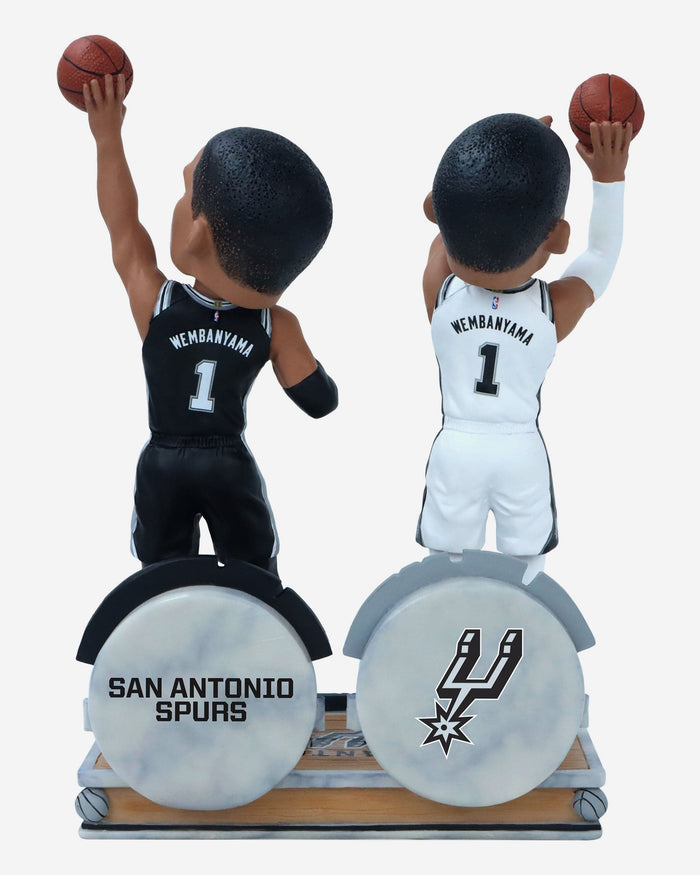 Victor Wembanyama San Antonio Spurs 2023-2024 All-Rookie & All-Defensive First Team Dual Bobblehead FOCO - FOCO.com